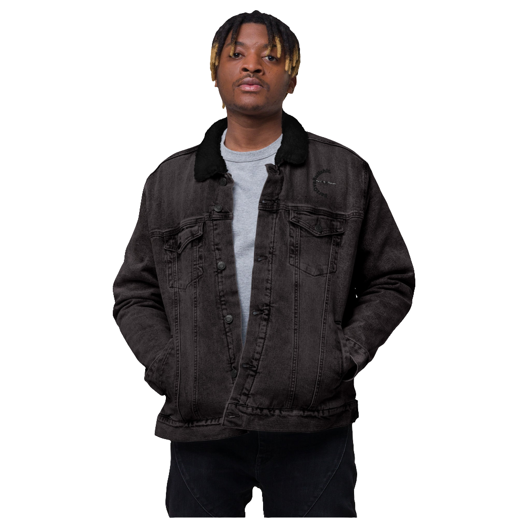 The Cloth Different Unisex denim sherpa jacket